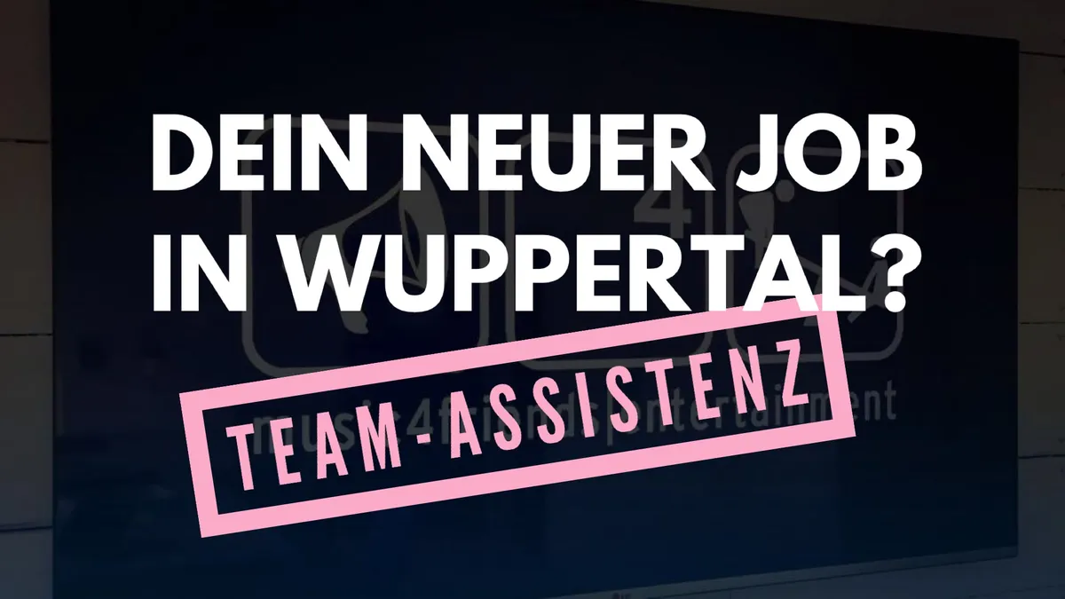 Teamassistenz gesucht in Wuppertal für administrative Unterstützung.
